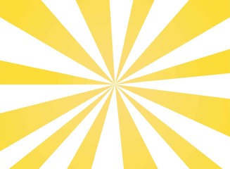 Sunlight asymmetric background. Orange and white color burst background.