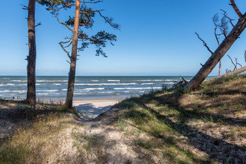 Fototapeta na wymiar Baltic sea coast near Liepaja, Latvia.