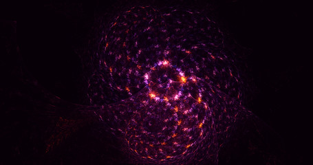 3D rendering abstract round light background