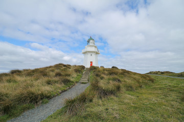Fototapeta na wymiar lighthouse on the hill waipapa New-Zealand