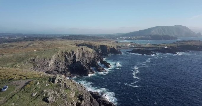 The rocky coast of the Galician sea close to  A Coru&ntilde;a n9