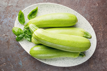 Fresh organic zucchini