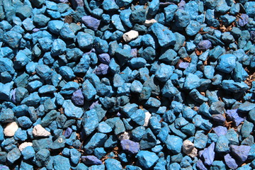  Blue small pebbles