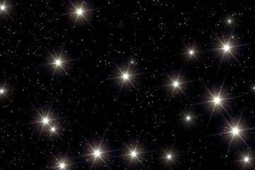 Universe filled with stars.