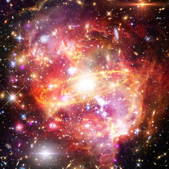 Fototapeta premium Galaxy, nebula and gas. The elements of this image furnished by NASA.