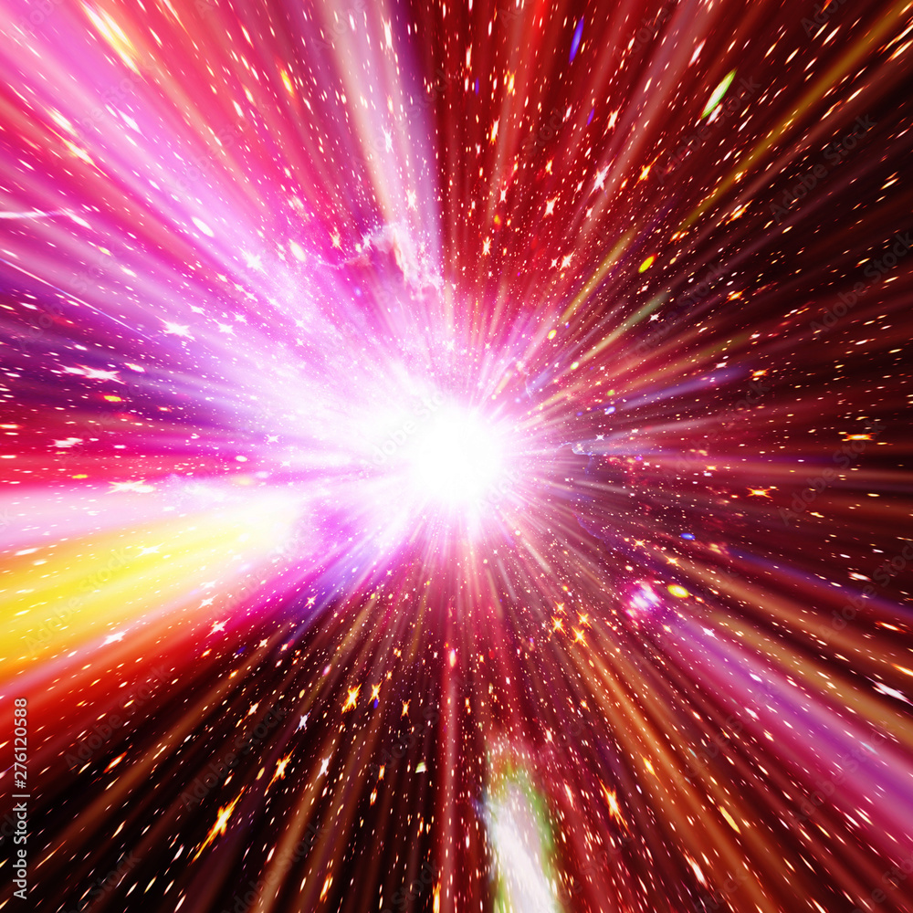 Wall mural vivid colorful background with starburst. abstract radial lines fading into background. the elements