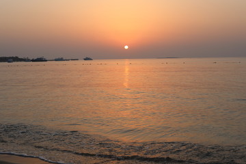 Fototapeta premium sunset on the beach