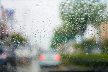 rain drops on window