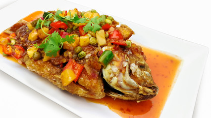 Asia, Thailand, Chili Pepper, Dessert Topping, Fish