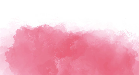 Pink watercolor background for your design, watercolor background concept, vector.