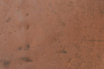 Old sheet of red rusty iron