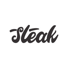 Steak - lettering sign. Vector illustration.