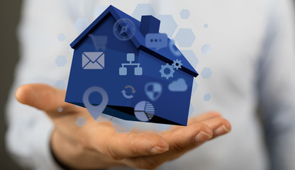 using futuristic interface of smart home automation iot