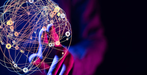  touching global network and data customer connection