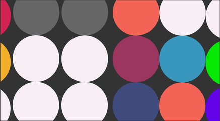 Modern vector illustration, bright colours, abstract and geometric shapes, as well as three-dimensional elements. This template can be used in the design of packages, book covers and music albums.