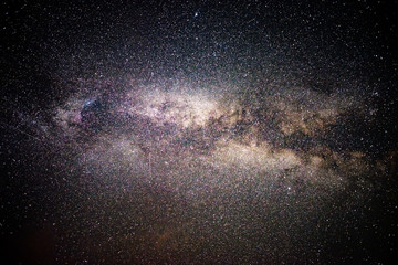 Fototapeta na wymiar Milky Way galaxy in the night sky. Starry sky