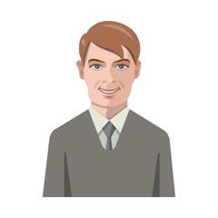 Vector illustration of avatar and face icon. Set of avatar and profile stock symbol for web.