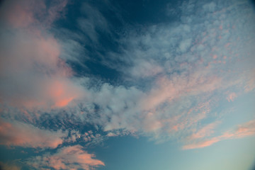 Fototapeta na wymiar Clouds in Sky Sunset