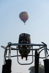 balloon engine and background with balloon fly high in the sky  © thanarak