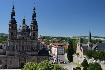 Fototapeta na wymiar Dom und Michaelskirche zu Fulda