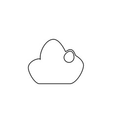 Obraz premium Cloud icon. System data sign