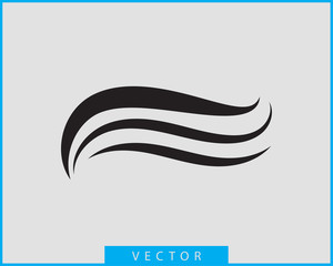 Fototapeta premium Waves vector design. Water wave icon. Wavy lines isolated.