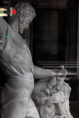 Statue in a shop window