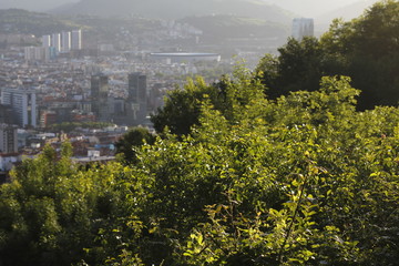 View of Bilbao from the suburbs