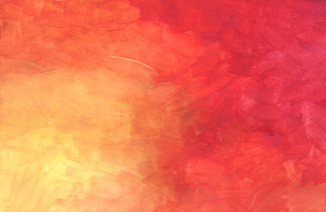 Orange-red background in gouache
