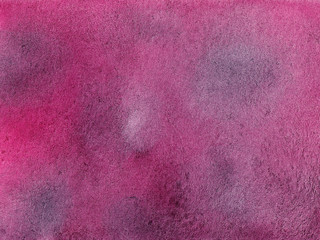 Hand drawn watercolor abstract pink and black background