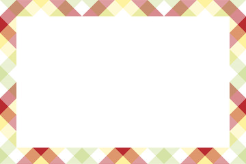 Rectangle borders and Frames vector. Border pattern geometric vintage frame design. Scottish tartan plaid fabric texture. Template for gift card, collage, scrapbook or photo album and portrait.