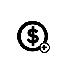 Fototapeta premium Dollar icon. Money currency button