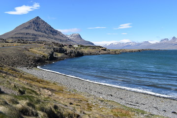 Amazing view at the Oceanside on the highway to Höfn in Iceland