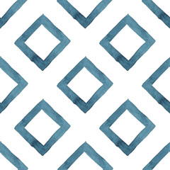Tribal geometric abstract seamless pattern on white background. Print for fabric, textile, wrapping paper, wallpaper, cards, invitations and design