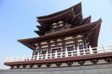 Fototapeta premium Traditional Chinese architectural scenery