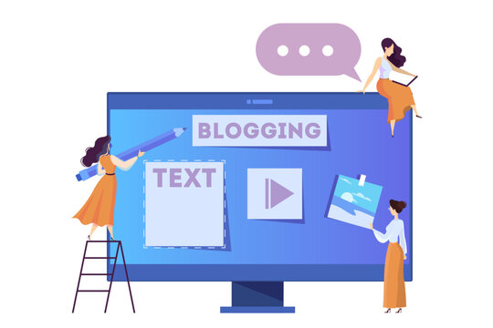 Blogging concept