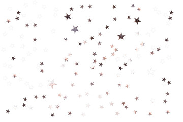 Silver stars on isolated white background. Perfect star overlay.