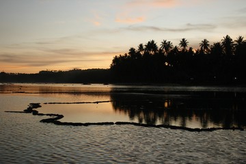 SHALLOW REEF ON SUNRISE AT NIAS INDONESIA