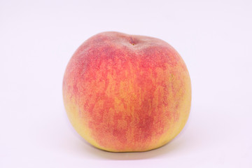 fruit, food, isolated, healthy, red, white, peach, fresh, ripe, sweet, diet, juicy, object, freshness, organic, nature, yellow, vegetarian, natural, delicious, vitamin, single, peaches, nectarine
