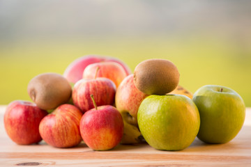 variety of fruits