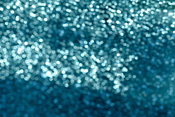 Abstract silver blue bokeh background
