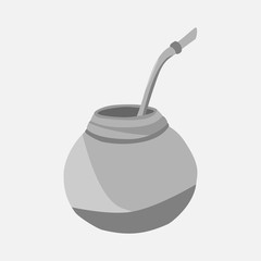 Fototapeta premium Calabash for yerba mate drink. Mate tea