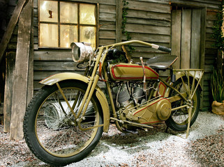 Naklejka na ściany i meble Historisches Motorrad