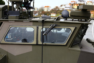 Swedish navy with helicopter, rib boat, machine gun etc