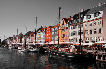 Fototapeta premium Nyhavn is canal and entertainment district in Copenhagen