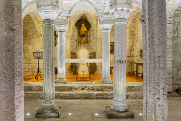 Altar in the old crypt