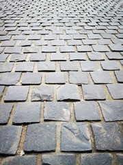 pavement of cobblestones