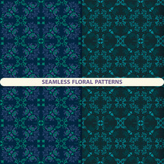 Seamless floral patterns with floral and botanical elements. Flower texture.  print for textiles, wallpaper design, turn paper, packaging design.
