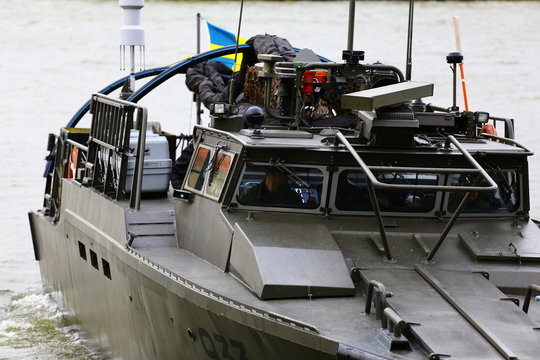 Navy Day Showing Combat Boats, Automatic Guns, UAV, Drone, Warships, Handguns, Dive Boat Etc