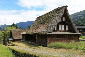 Fototapeta na wymiar Traditional and historical Japanese village, Aikura in Toyama